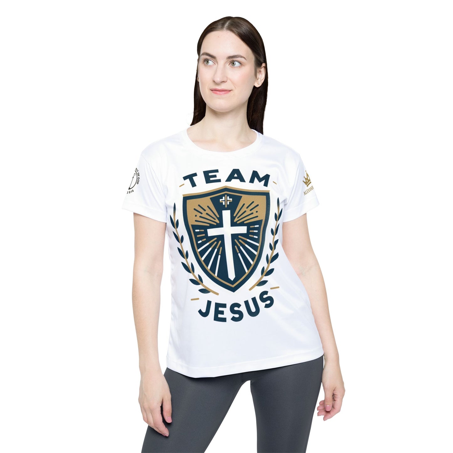 Christian Sports Jersey for Women - Team Jesus Apparel, Gym Wear, Faith-Based Gear, Inspirational Clothing, Religious Activewear