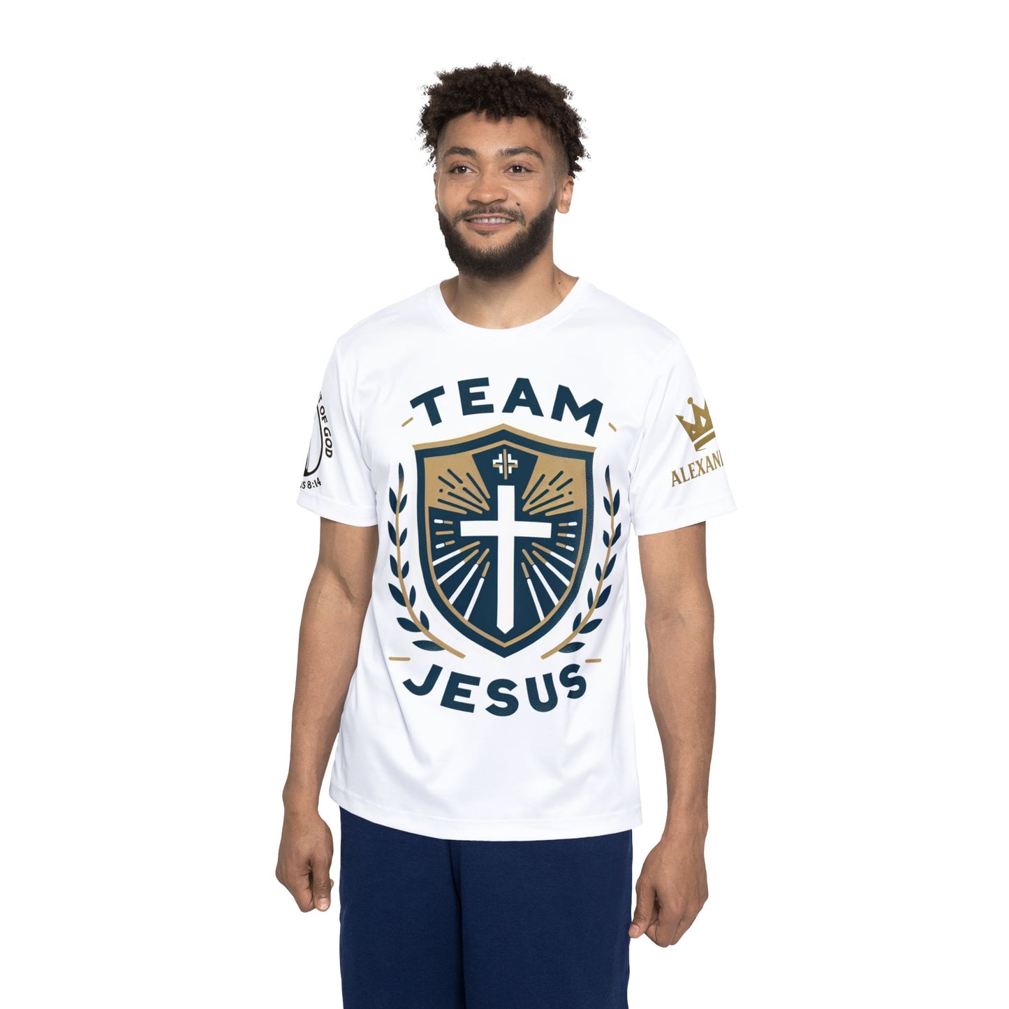 Men's Christian Sports Jersey - Team Jesus, Saints 7, Inspirational Athletic Wear, Motivational Sports Apparel, Faith-Based Jersey